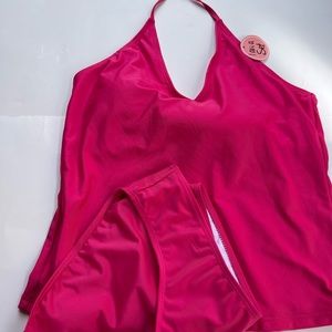 NWOT Bobbie&Brooks pink Tankini